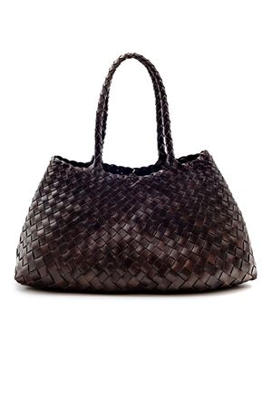 Santa Croce Big dark brown tote bag DRAGON DIFFUSION | 8892DARKBROWN